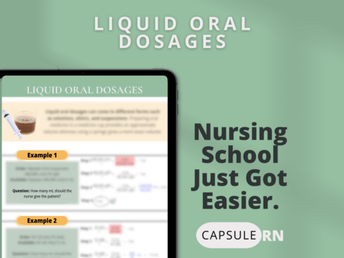 Liquid Oral Dosages