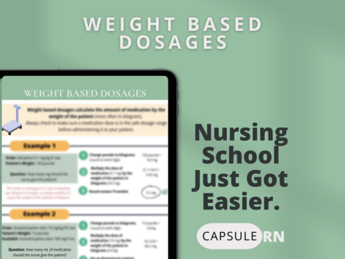 Weight Based Dosages