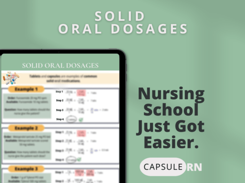 Solid Oral Dosages